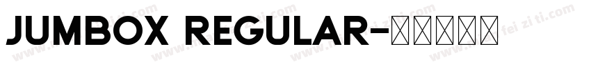 jumbox regular字体转换